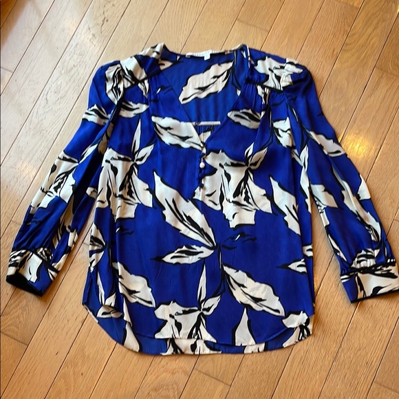 Veronica Beard Blue and White Women's Top - Picture 3 of 7